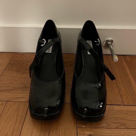 Steve Madden mary Jane block heels size 8 - Picture 5 of 6